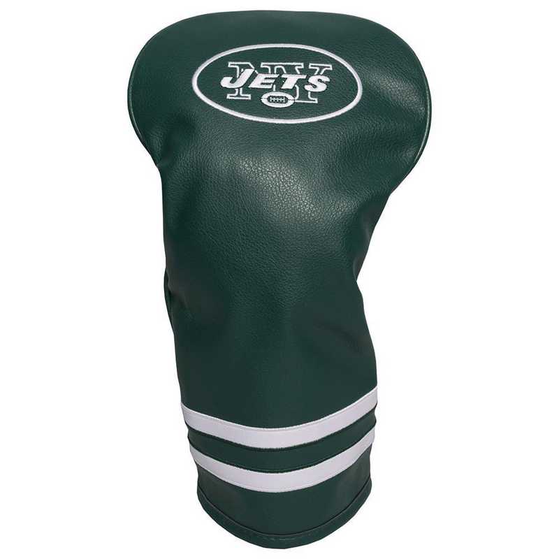 32011: Vintage Driver Head Cover New York Jets